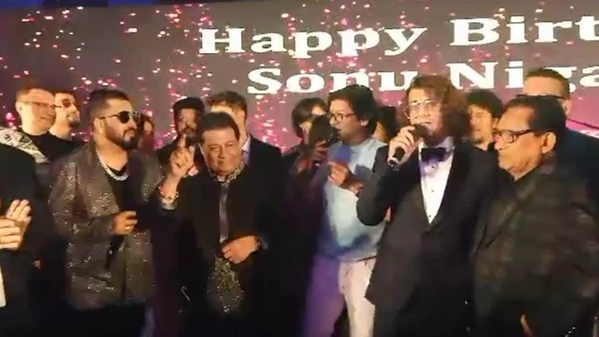 Sonu Nigam Birthday singer throw a spectacular party Bollywood celebs made their appearance in birthday bash