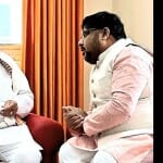 यूपी बीजेपी अध्यक्ष के साथ बासित अली