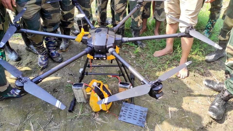 Amritsar: BSF shot down drone came from pakistan, heroin recovered