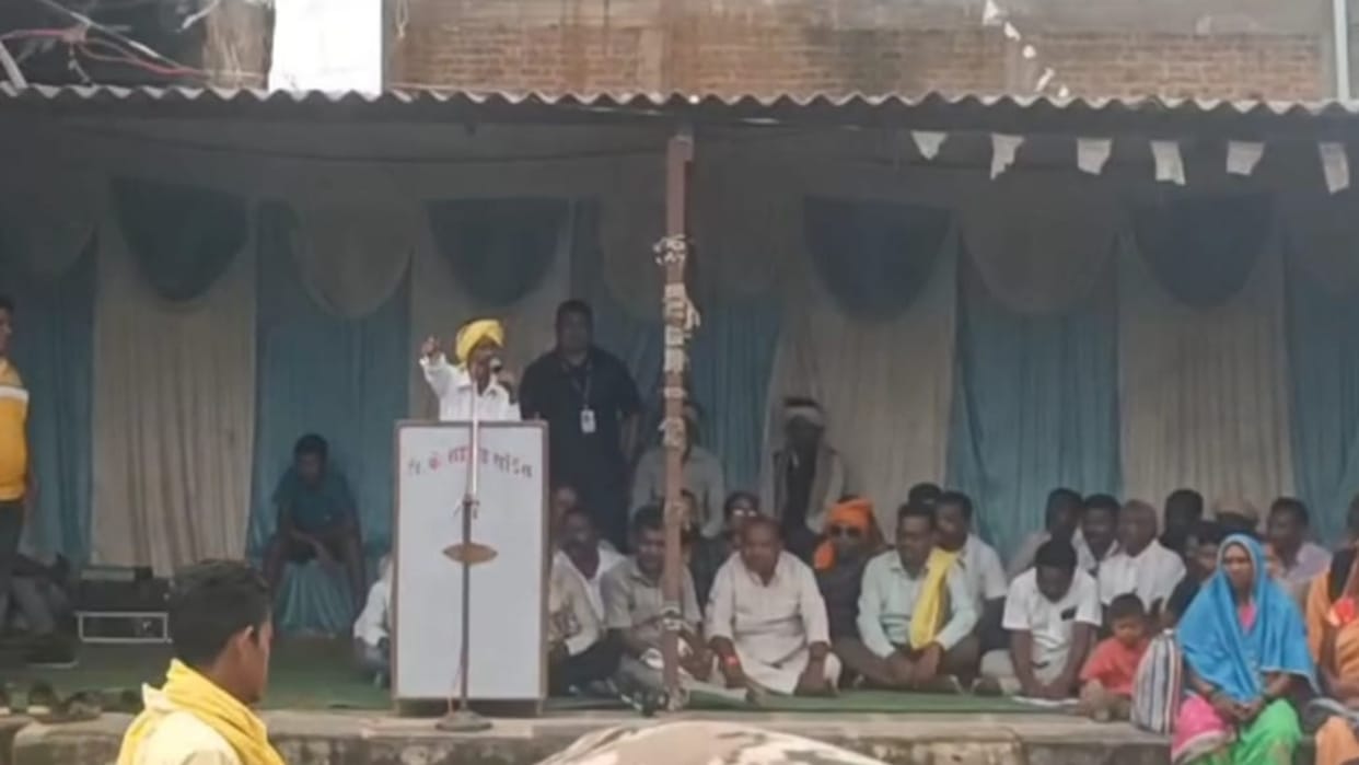 chhattisgarh Tribal leader Surju Tekam's controversial statement on BJP leaders in manpur