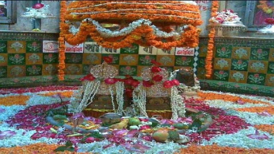 Two Shivlings in Choksi Nath temple in Shahjahanpur.