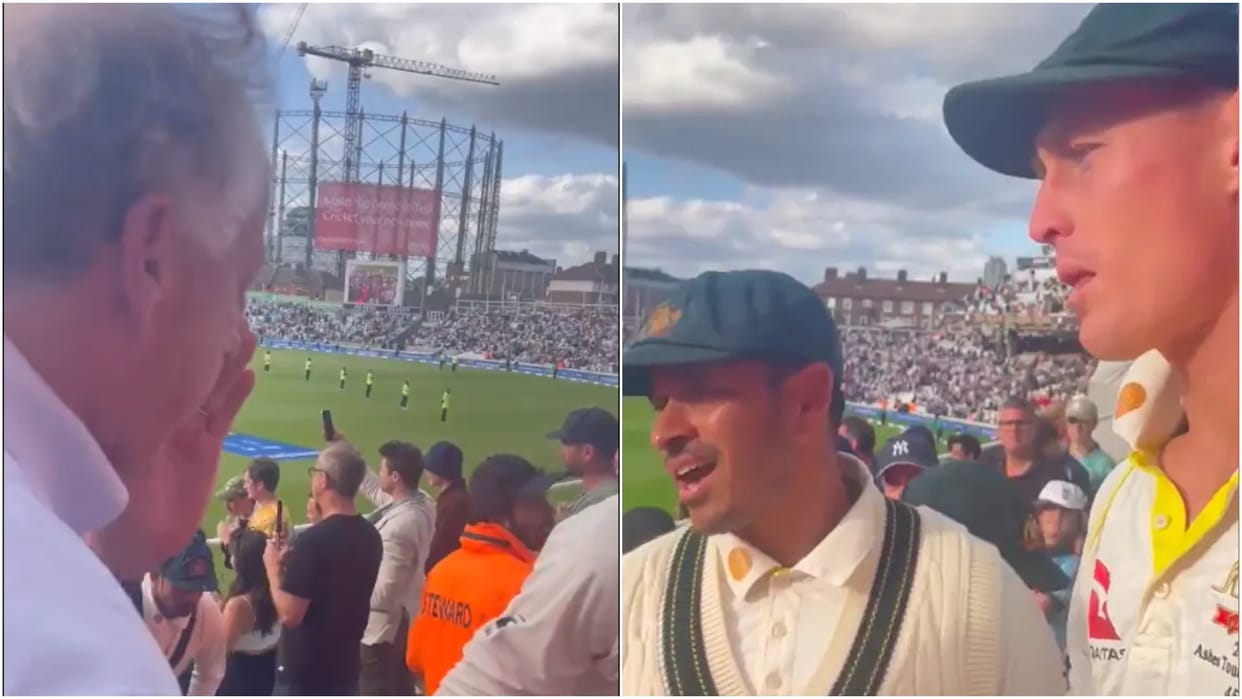 ENG vs AUS 5th Ashes Test VIDEO: England fan sledge Usman Khwaja and Marnus Labuschagne, gets reply Australia