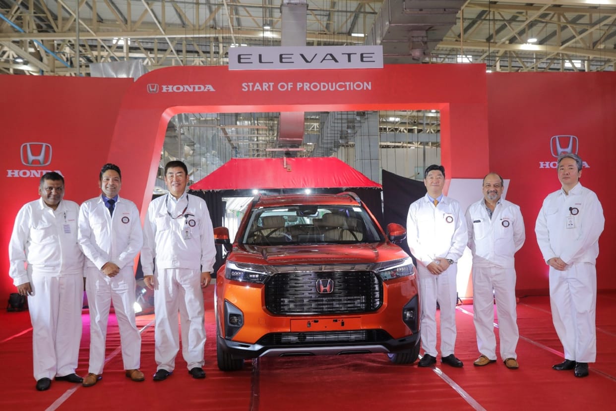 Honda Cars India starts production of its mid-size SUV Honda Elevate