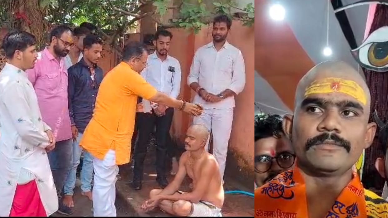 MP News: Muslim youth adopted Hinduism in Khandwa, Adil Pathan will now be known as Aditya Arya