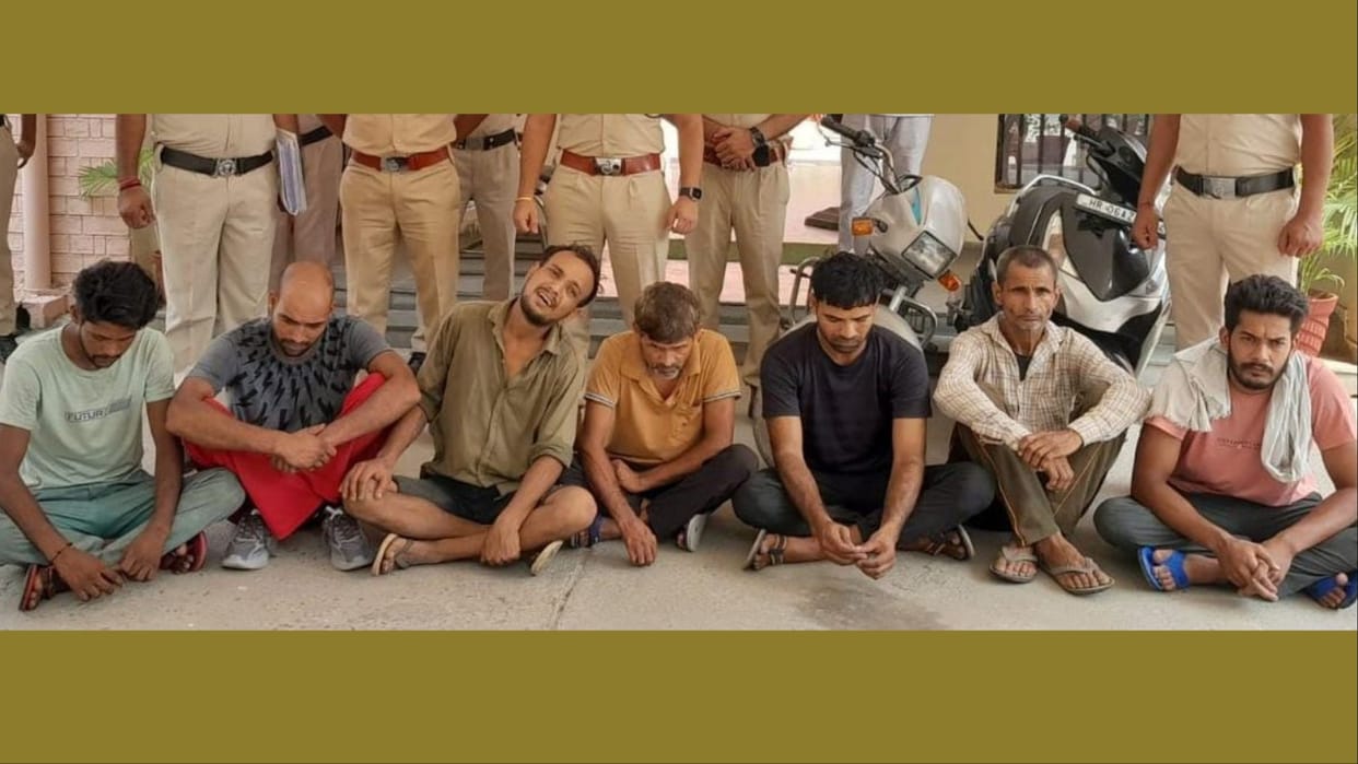 Seven accused of transformer thief gang arrested in Panipat
