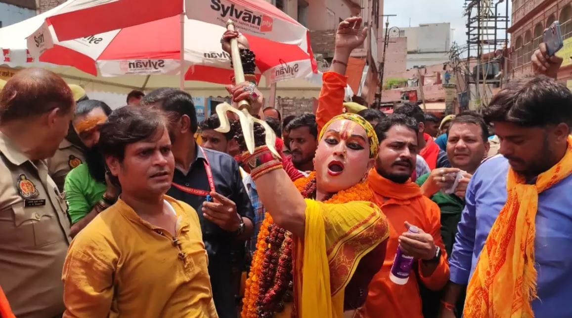 Sawan 2023 Mahamandaleshwar of Kinnar Akhara for Jalabhishek in Gyanvapi masjid