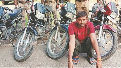 Bike stealing gang busted 13 bikes recovered by sikriganj police gorakhpur