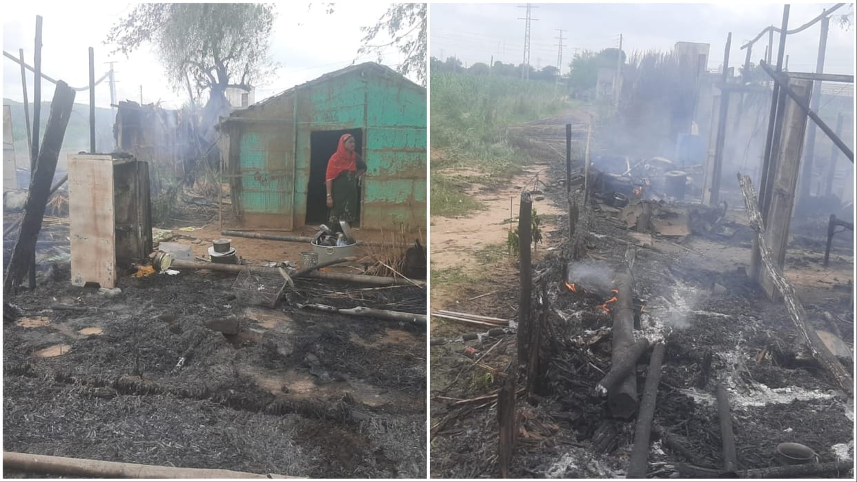Four huts of a particular community were burnt in Rewari