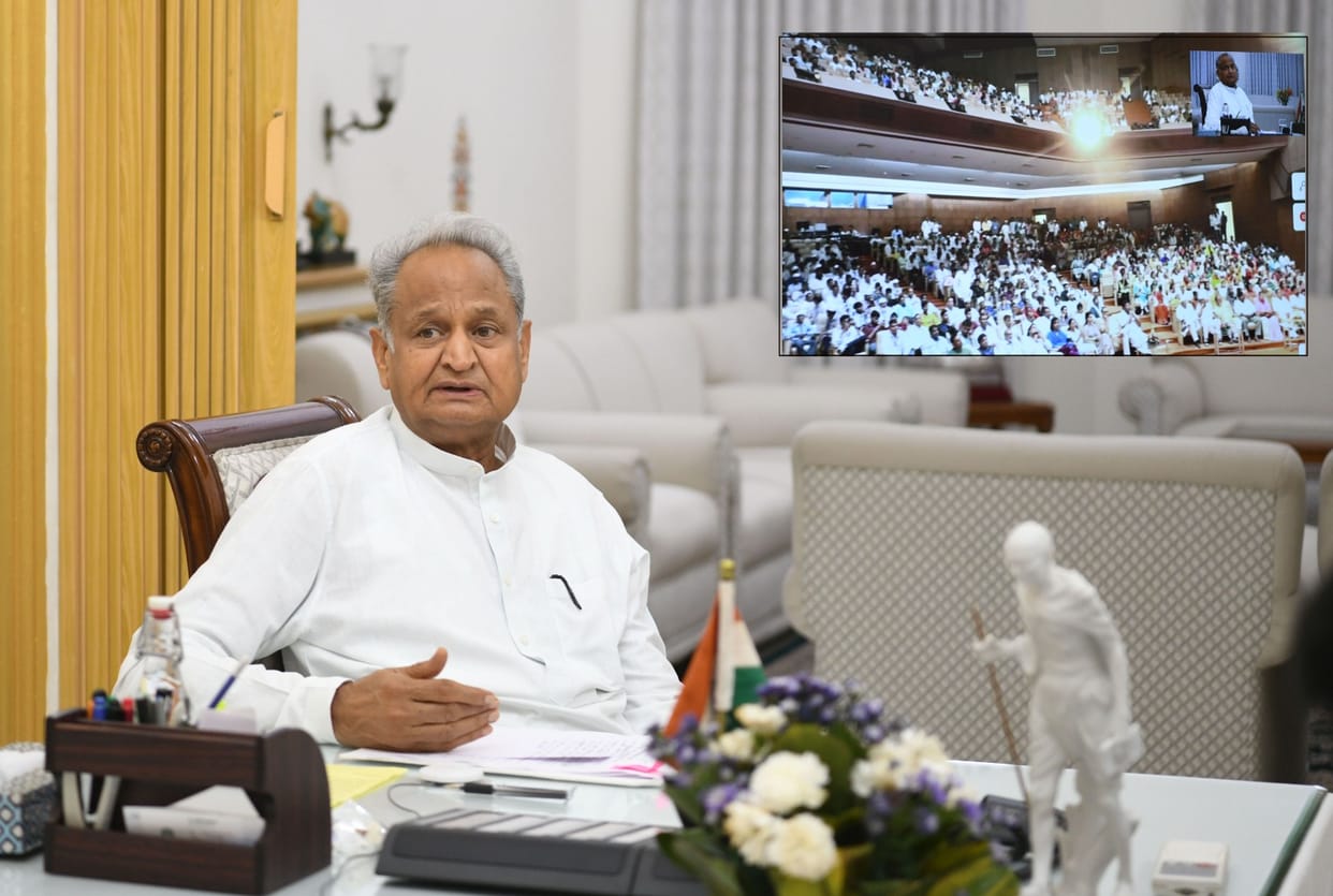 Jaipur News Gehlot said - Gandhi philosophy trainee is the biggest capital of the state