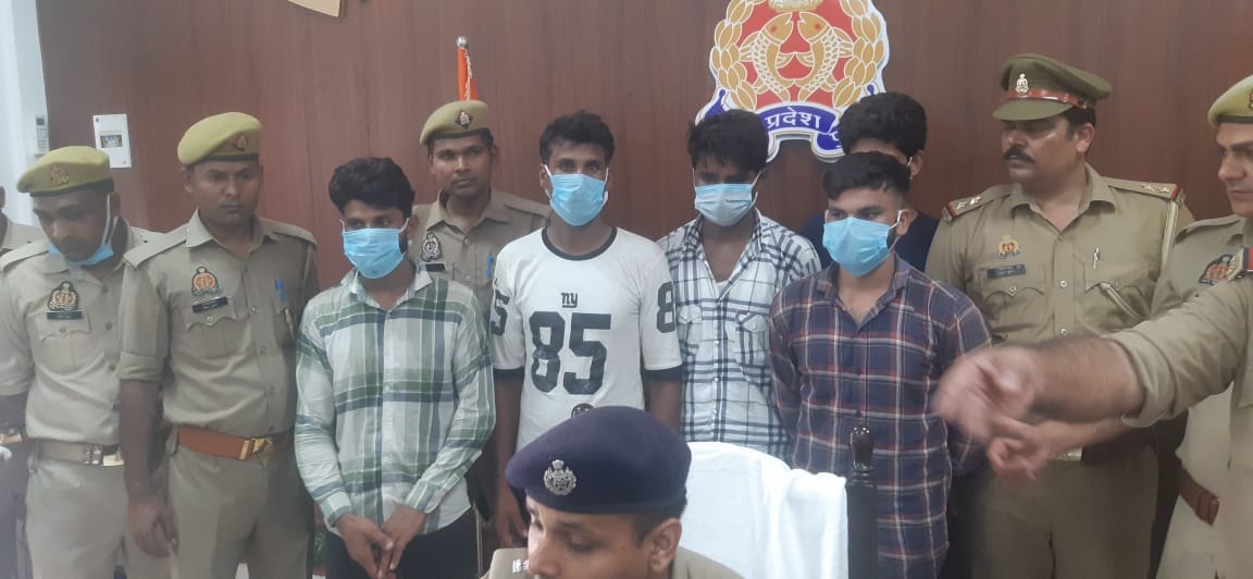 Saharanpur: Five miscreants arrested in encounter, gang leader had robbed at brothers brother-in-laws house