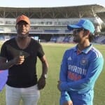 शुभमन गिल और ईशान किशन के साथ ब्रायन लारा