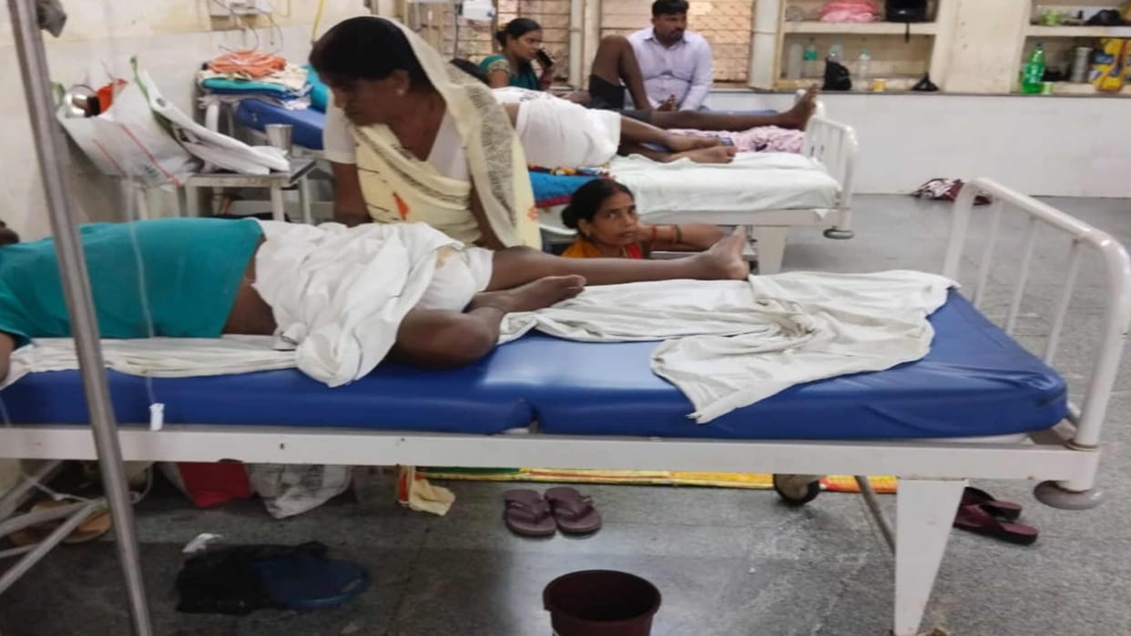 After fire incident pain of shift patients and attendants reflected in ward number 100