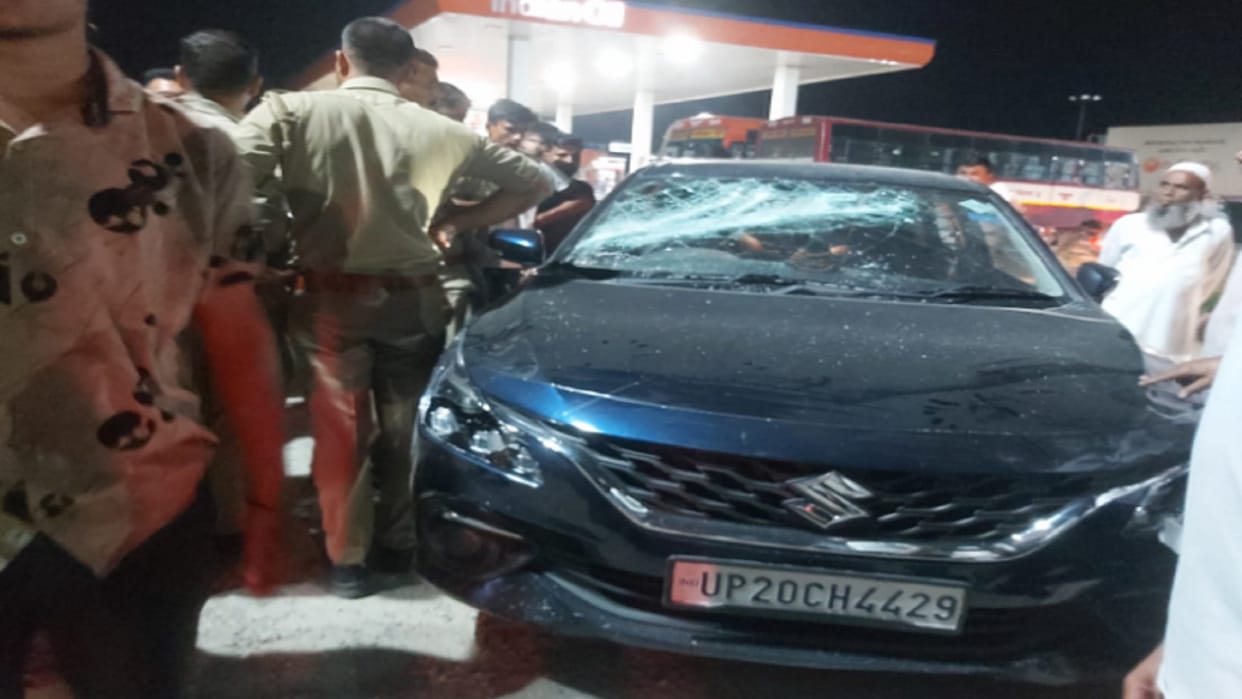 Bijnor: miscreants fired on car in film style and attacked head with a pistol