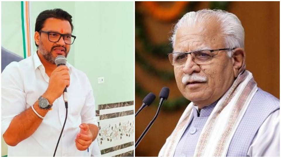 Gehlot OSD Lokash Sharma attacked Haryana CM Manohar Lal Khattar