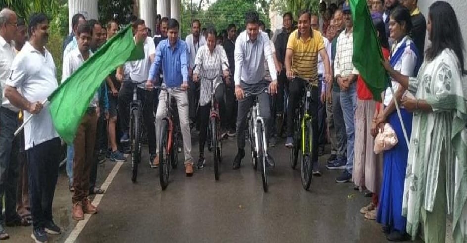 Voters were made aware by taking out cycle rally in Korba