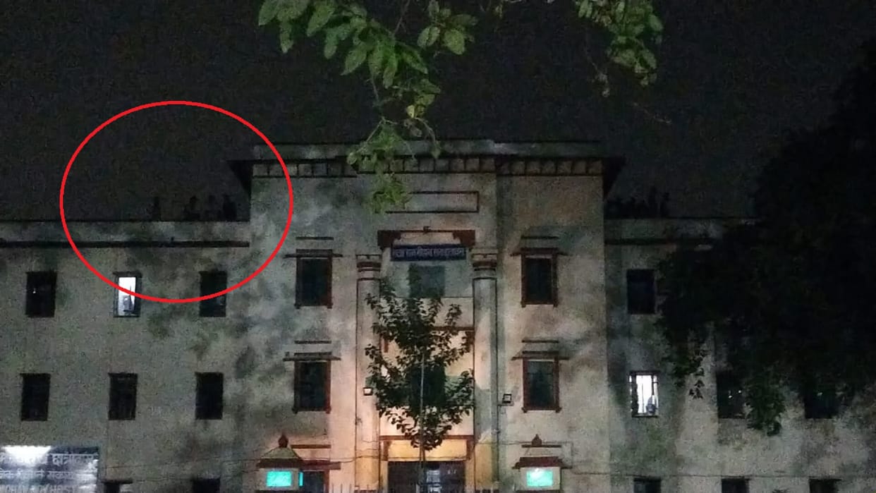 overnight ruckus between students of Birla and Rajaram Mohan Rai hostels, bricks and stones pelted
