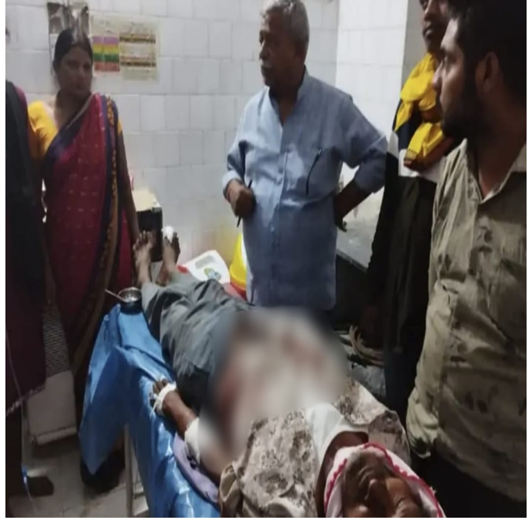 बाघ के हमले से घायल शख्स