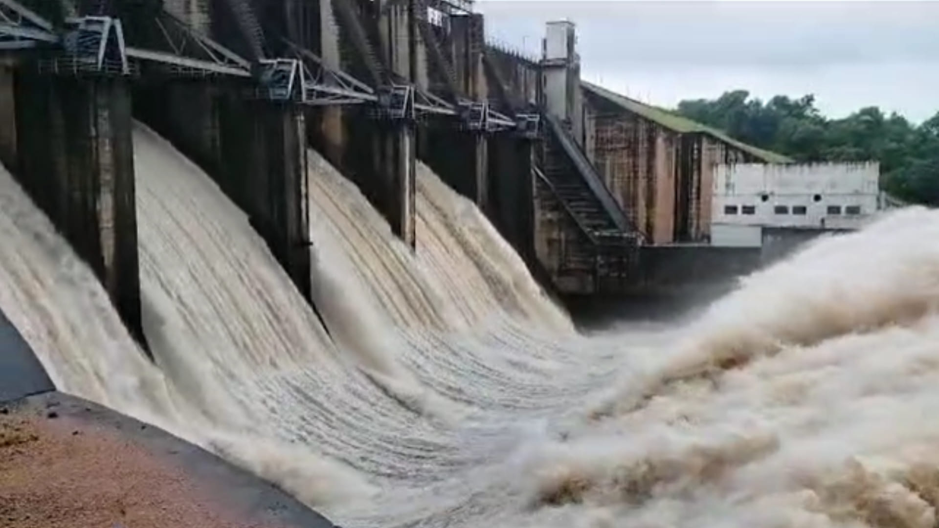 MP Weather: Stormy rain, water stream again from Pondi reservoir, four gates of Johila Dam opened