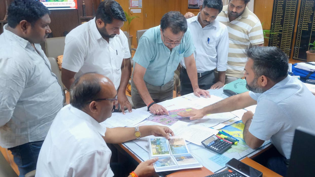 Khorabar Township and Medicity Scheme Marked houses will be separated from the township