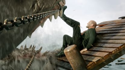 Meg 2 The trench review in Hindi by Pankaj Shukla Jason Statham Warner Bros Ben Wheatley Wu Jing Steve Allen