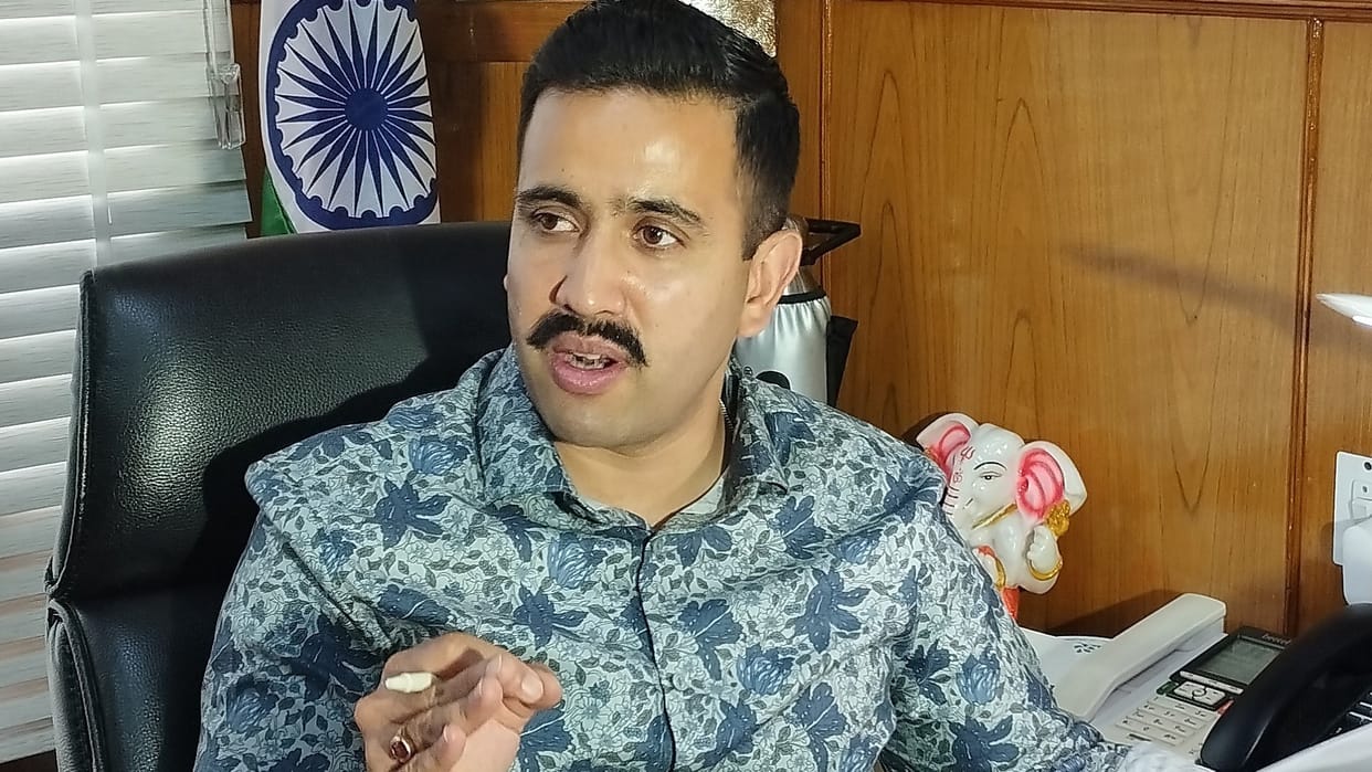 Public Works Minister Vikramaditya Singh press conference in Secretariat shimla