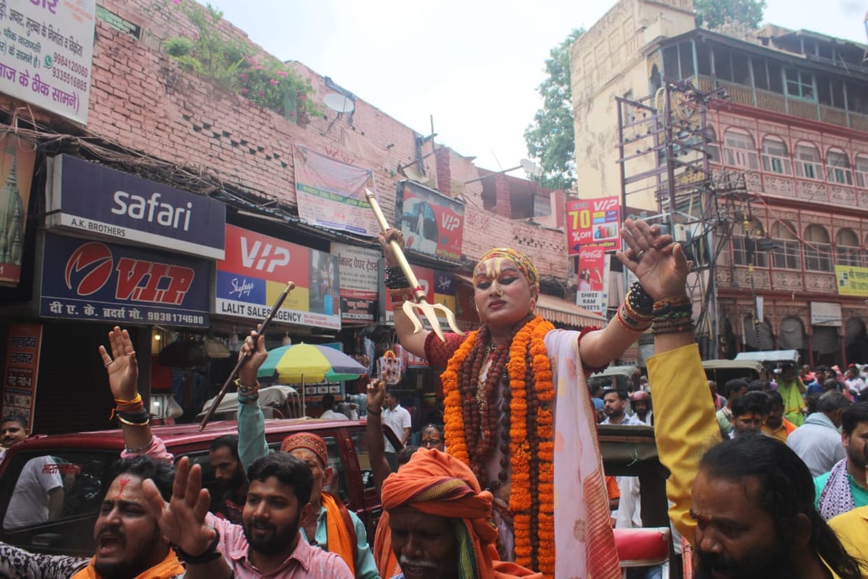 Kinnar Mahamandaleshwar reached Gyanvapi after decision of High Court for asi survey