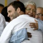 Lalu Yadav and Rahul Gandhi