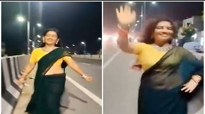 agra woman dance on highway for instagram reels video viral