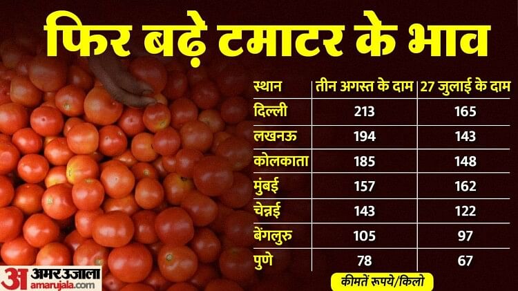 Tomato Prices: देश के 35 शहरों में टमाटर के दाम 200 के पार, दोबारा क्यों बढ़ रहीं कीमतें; जानें कब मिलेगी राहत