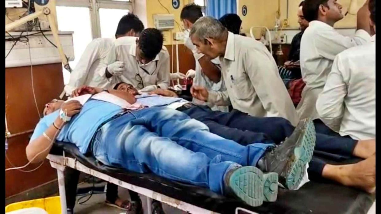 Public transport vehicle collided with roadways bus in Dausa
