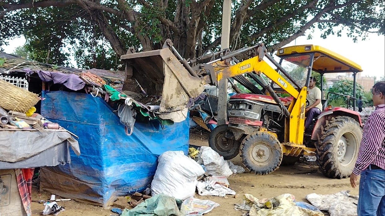 Nuh Violence Bulldozers run on huts of illegal infiltrators action being linked to Nuh violence