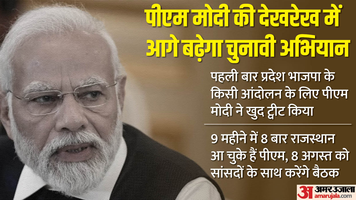 PM Modi keen eye on Rajasthan, himself taking feedback of demonstrations-rallies and workers meetings