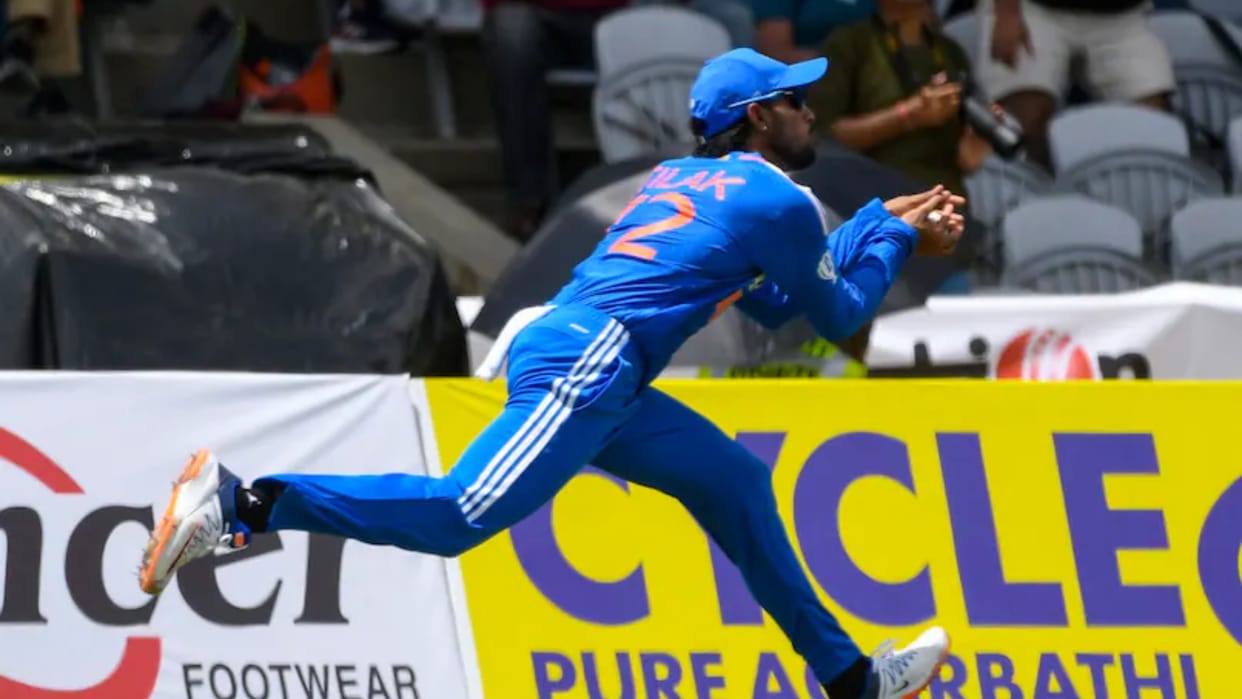Tilak Verma Dream Debut for India, Pulls Off Blinder Catch To Leave Fans Stunned Against West Indies 1st T20