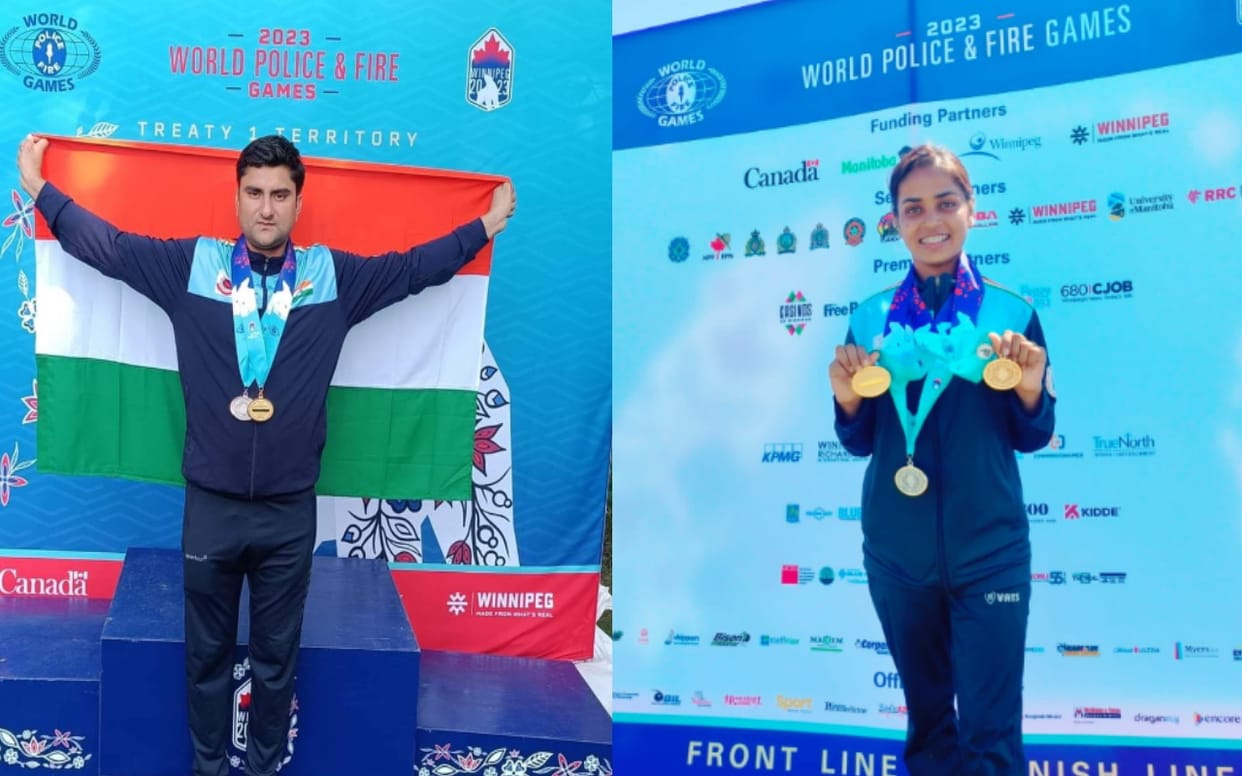 World Police Games 2023: Swati and Vipin  from Baghpat wins five medals including two gold