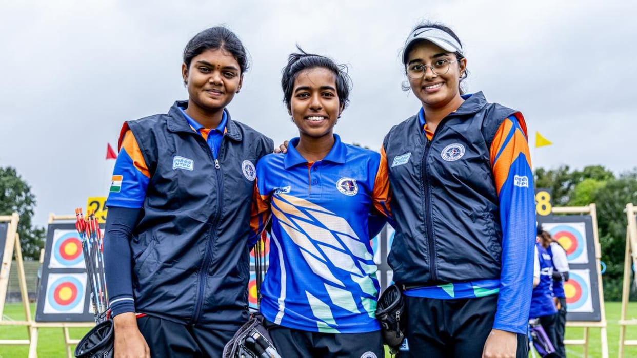 World Archery Championships 2023 India wins first-ever gold medal beats Mexico in womens compound team final