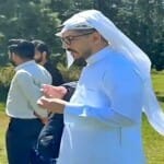 कश्मीर में ब्रिटिश-अरब पत्रकार अमजद ताहा।