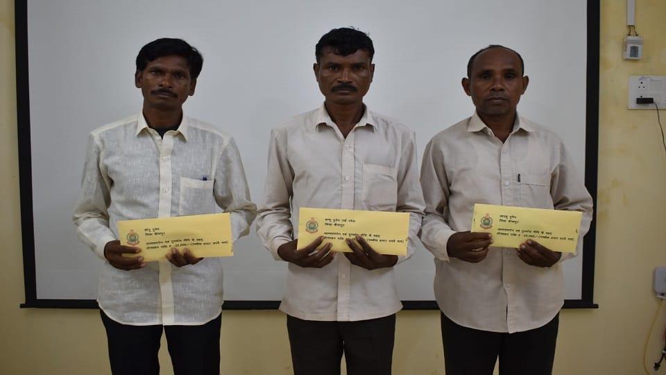 Bijapur: Three Naxalites of Gangalur Area Committee surrender