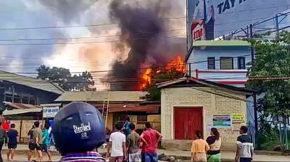 Manipur Violence: Fresh Violence in Bishnupur People Kills from Meitei Community, Several Kuki Houses Burnt