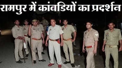 After stone pelting Rampur Kavandis got angry, police reached spot
