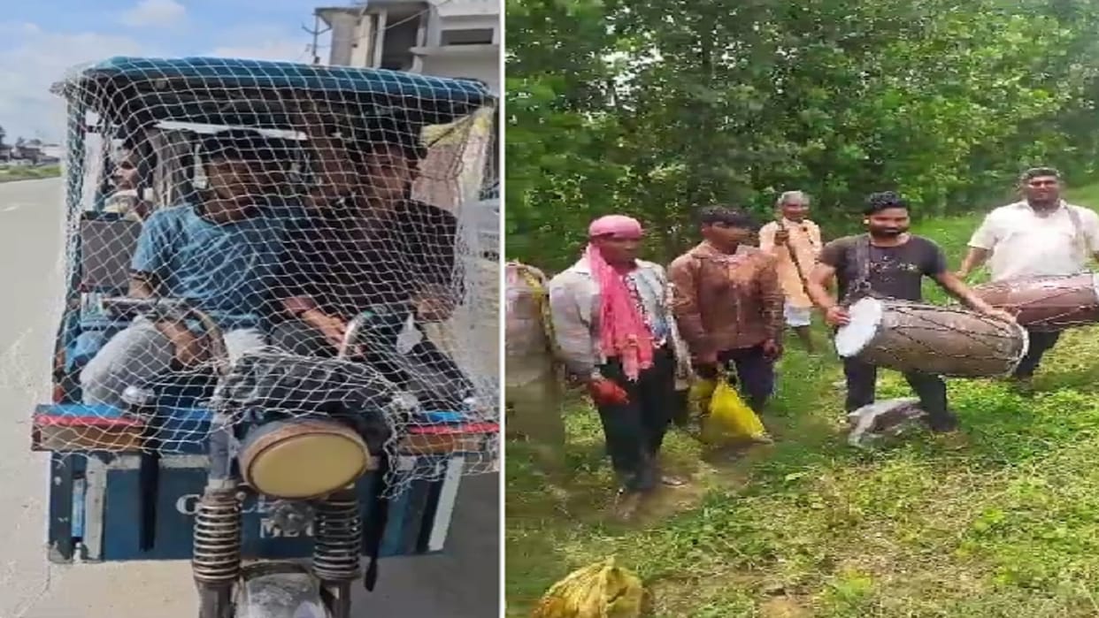 Bijnor: Farmer and e rickshaw driver have used a new method to avoid Guldar