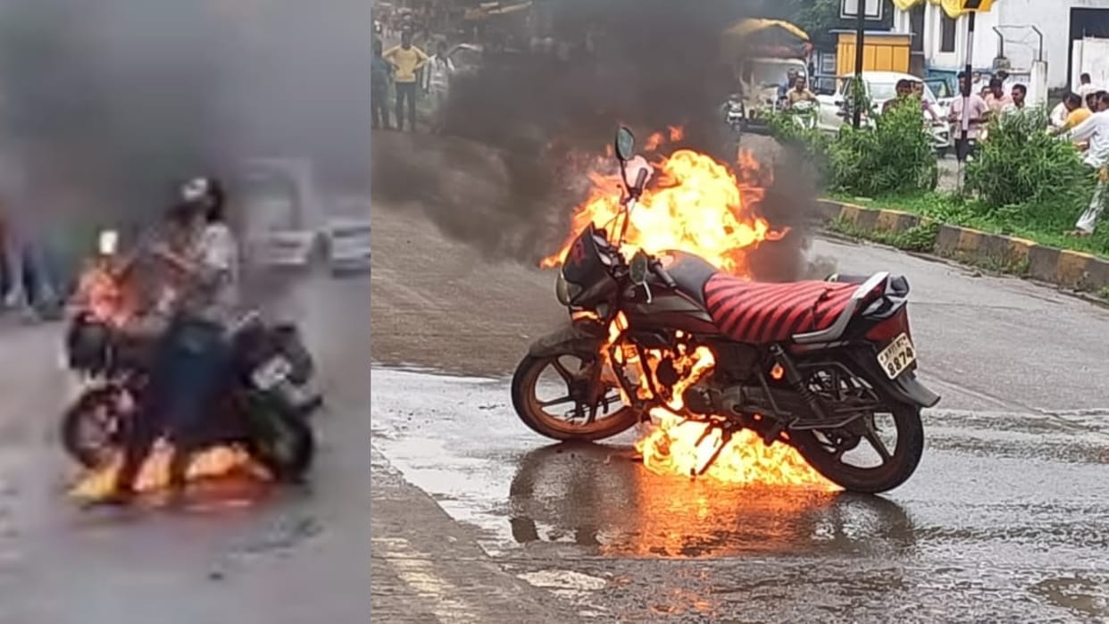 Dhar News: Madhya Pradesh Youth Mimics Rocky Bhai Of KGF, Lit His Cigarette with Burnt Bike