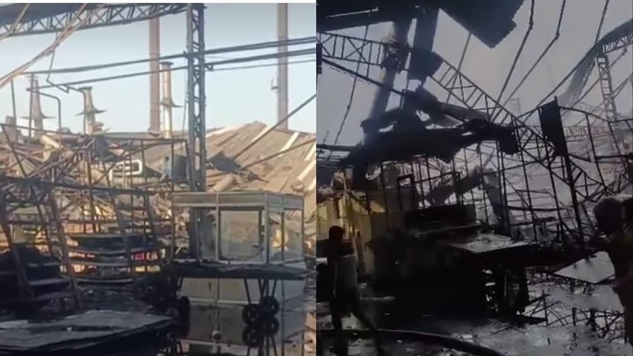 Kurukshetra: Fire broke in Factory on Ladwa-Radaur road