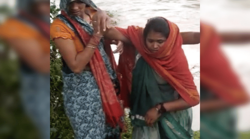 Damoh News Whole village submerged due to heavy rains wall fell on pregnant woman trapped in flood