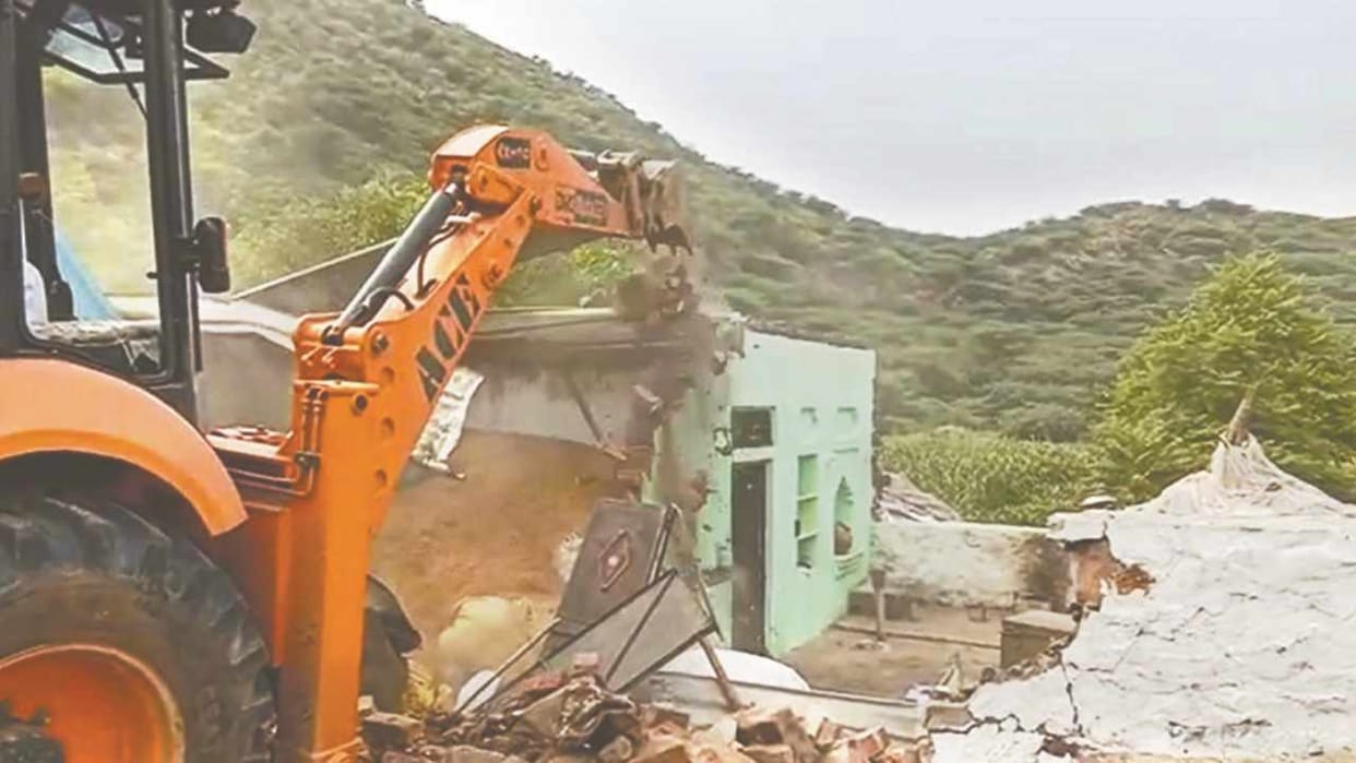 Nuh Violence Rohingya settlements in Nuh bulldozed