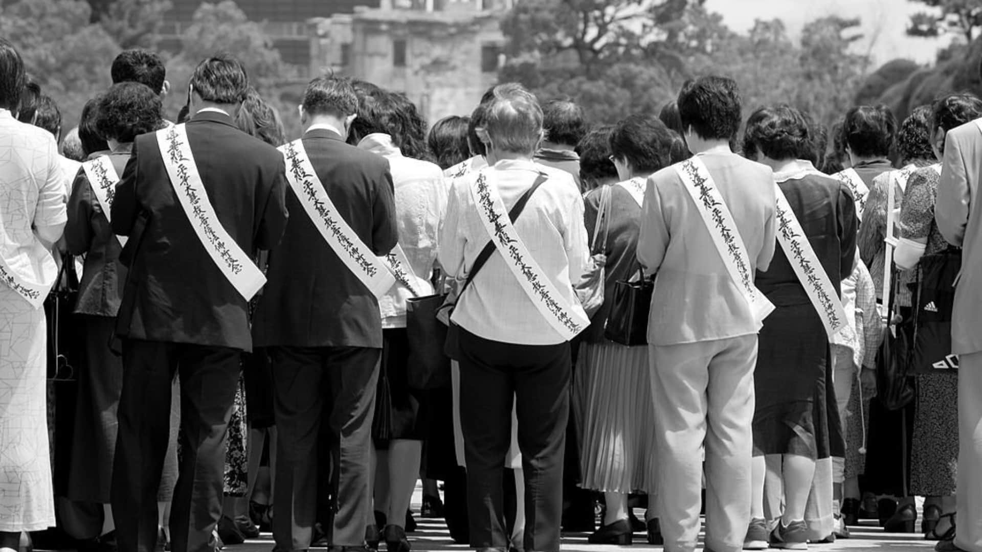 Hiroshima Day sixth august 1945 nuclear bomb explosion in Japan during second world war