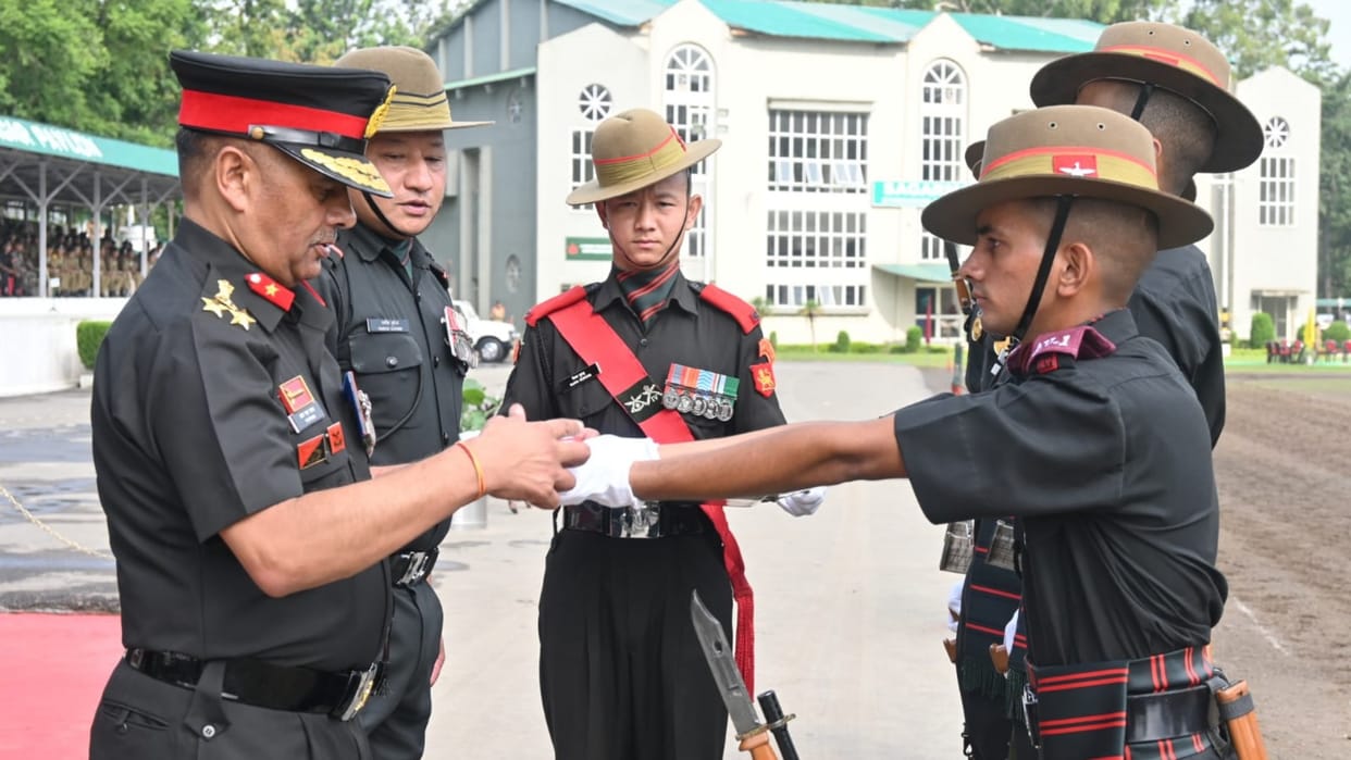 Passing out parade of 108 Agniveers at 14 Gorkha Training Centre Subathu