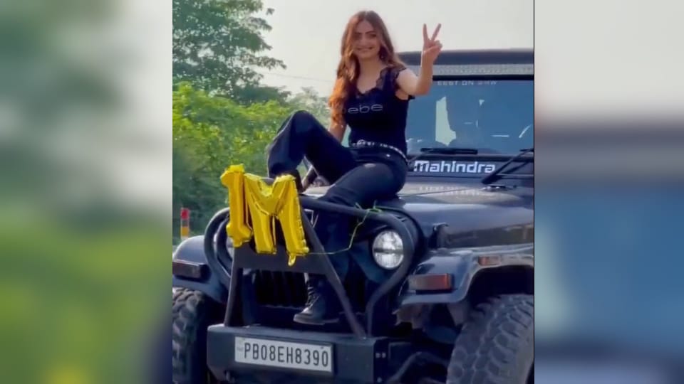 Hoshiarpur police seize Thar of Instagram influencer