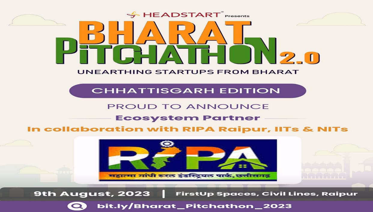 pitchathon programme on 9 august in raipur, will discussion on startup business