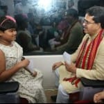 श्रीदिता दास के साथ मुख्यमंत्री माणिक साहा।
