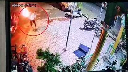 Petrol bomb at mosque Hanuman ji idol broken Nandi idol uprooted
